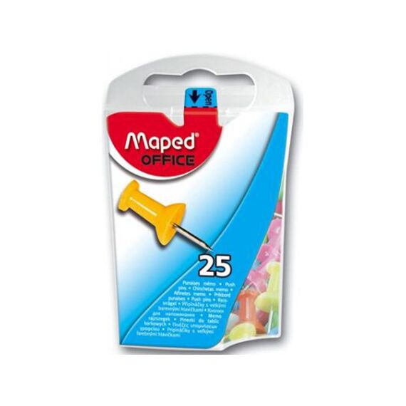 Maped Push Pins Gekleurd 25 Stuks