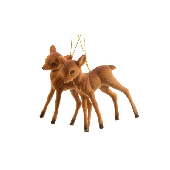 K Rendierjong Plastic Flock Bruin 7.5Cm