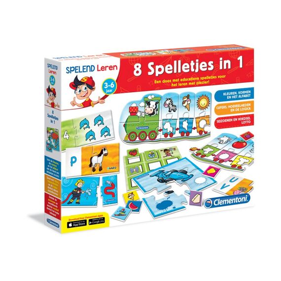 Clementoni Educatieve Spellen 8 Spellen In 1