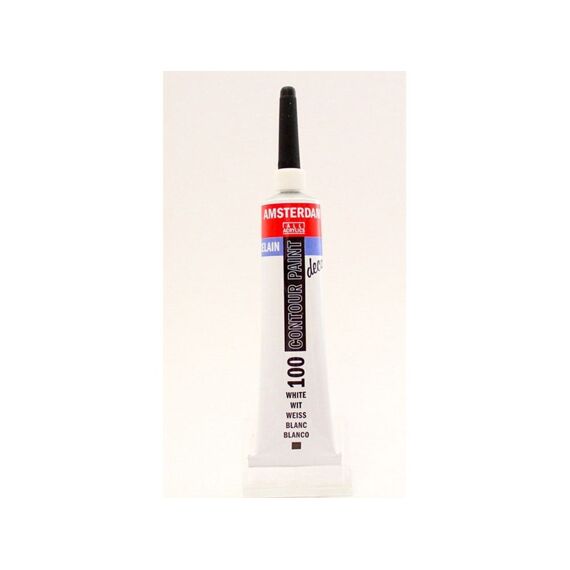 Amsterdam Porselein Contourpen 20Ml Wit