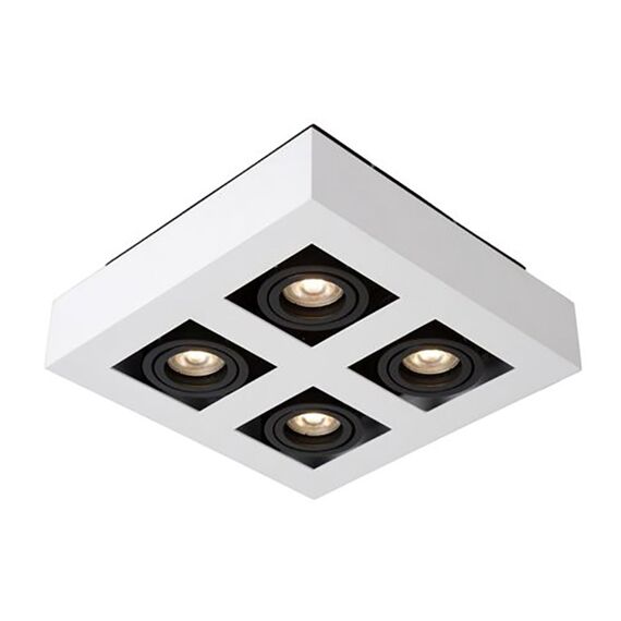 Lucide Xirax Plafondlicht 4Xgu10/5W Led 320Lm 3000K Wit