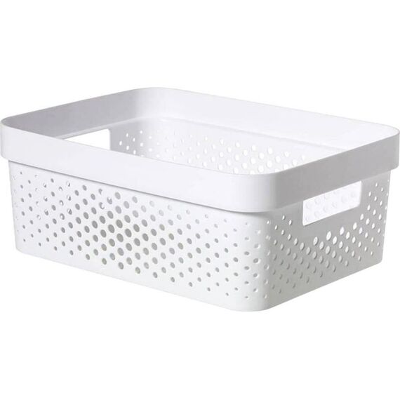 Curver Infinity Box 11L Dots Wit 36X27Xh14Cm