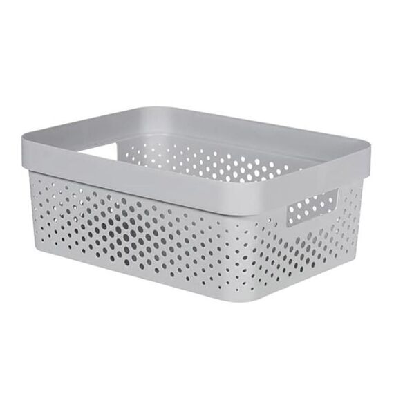 Curver Infinity Box 11L Dots Grijs 36X27Xh14Cm