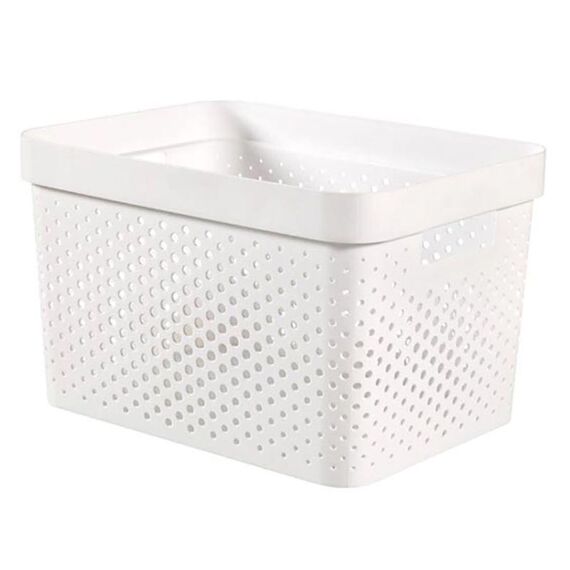 Curver Infinity Box 17L Dots Wit 36X27Xh22Cm