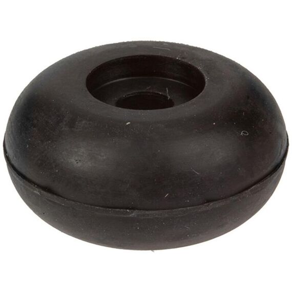 2St Rubber Deurstop Zwart+Plug30Mm