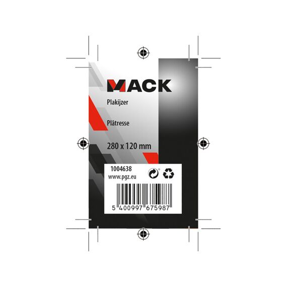 Mack Plakspaan 280X120 Hout-Carb