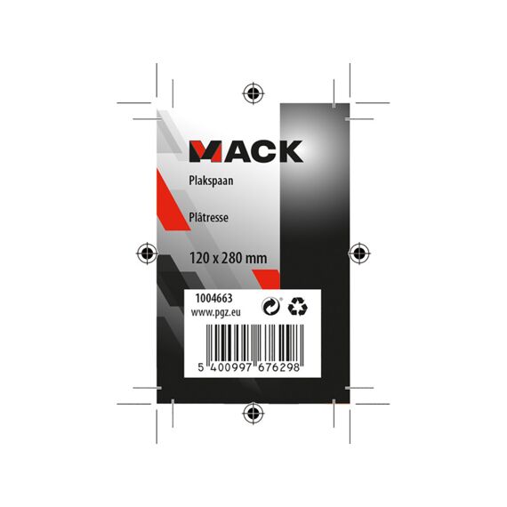 Mack Plakspaan Plast Gr 280X120