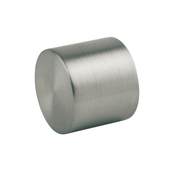 My Deco Gordijn Eindknop Ø20mm Cap - Inox Look 2 Stuks