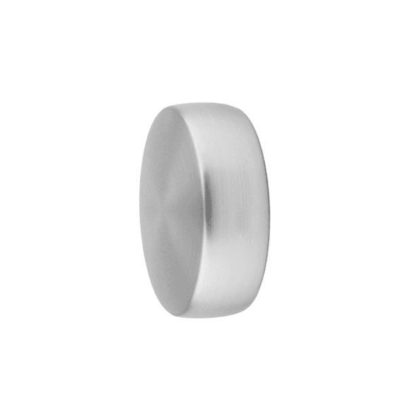 My Deco Gordijn Eindknop Ø25mm Cap - Inox Look 2 Stuks