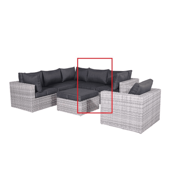 Silverbird Midden Element Cloudy Grey Incl Kussens Reflex Black
