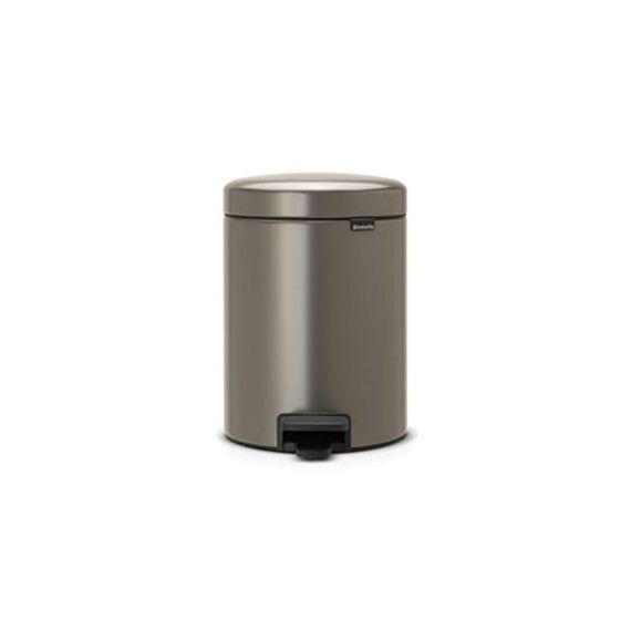 New Icon Pedaalemmer 5L Platinum Met Kunststof Binnenemmer