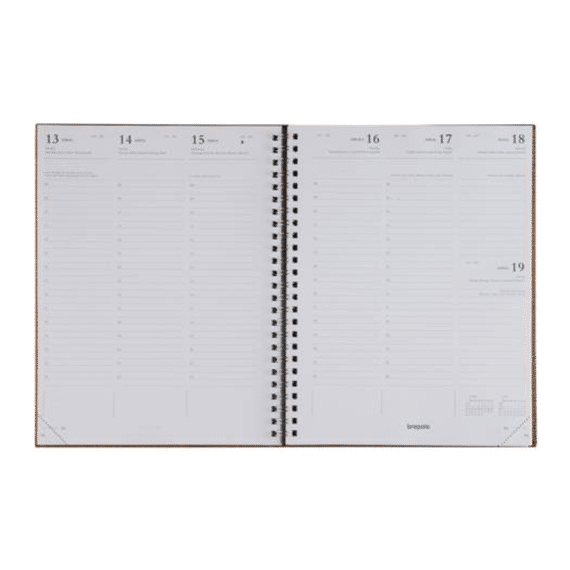 Brepols Agenda Ecotiming Week 6-Talig Eco Kazar Wire O Assortiment Prijs Per Stuk