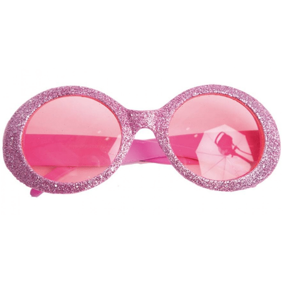 Bril Disco Glitter Neon Roze