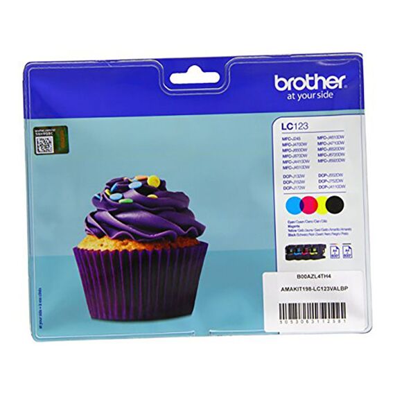 Brother Lc123 Value Pack Bkcmy