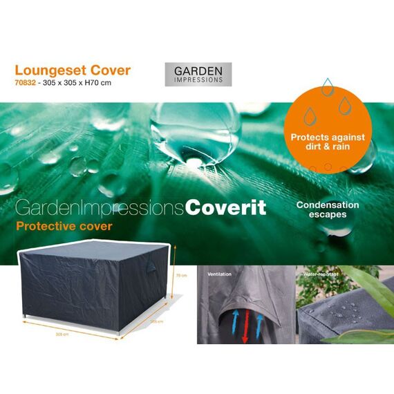 Coverit Loungeset Hoes 305X305Xh70Cm