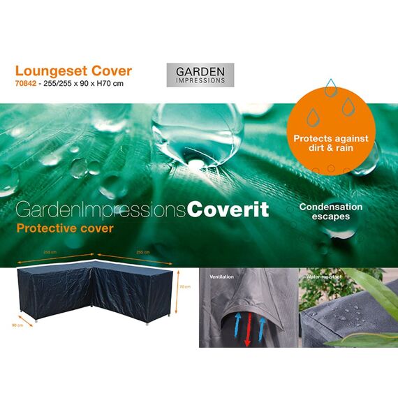 Coverit Loungeset L Hoes 235/235X90Xh70Cm