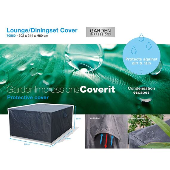 Coverit Lounge/Dining Hoes 302X244Xh80Cm