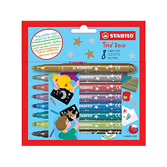 Stabilo Trio Deco 8 Stuks