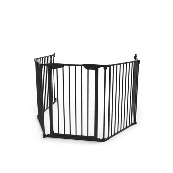 Noma 5 Panel Hearth Gate Black