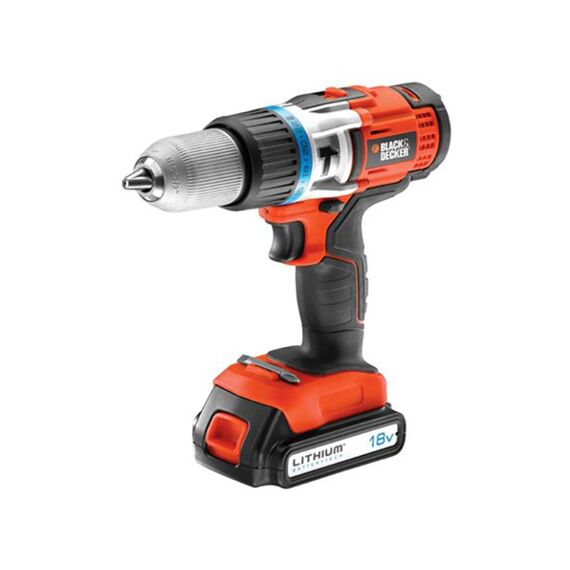 Black & Decker Egbhp188Bk2-Qw B&D Schroefklopboormachine 13Mm 18V Met 2 AccuS.