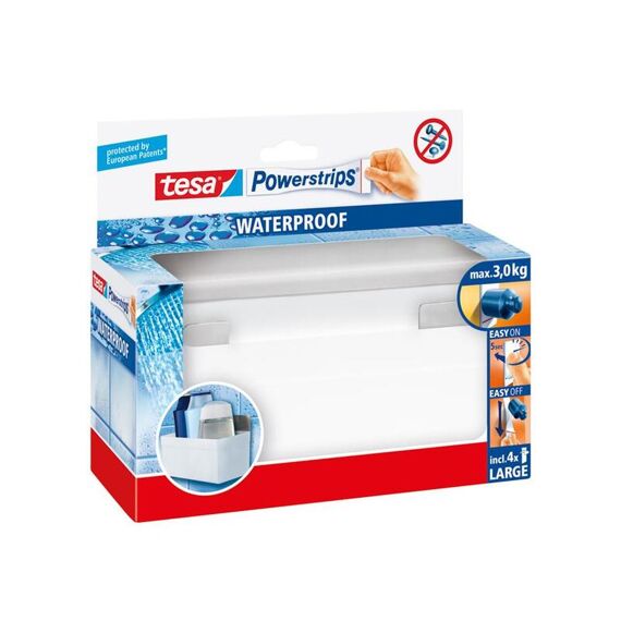 Tesa Powerstrips WaterproofDoucheb.Rvs