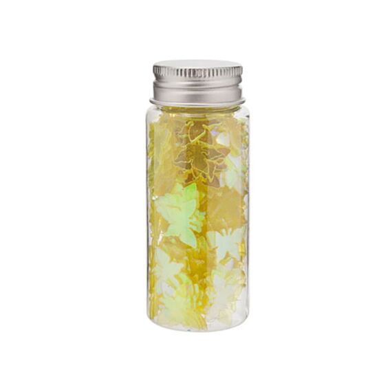 Strooideco Vlinder Geel 40Gr In Pet-Tub