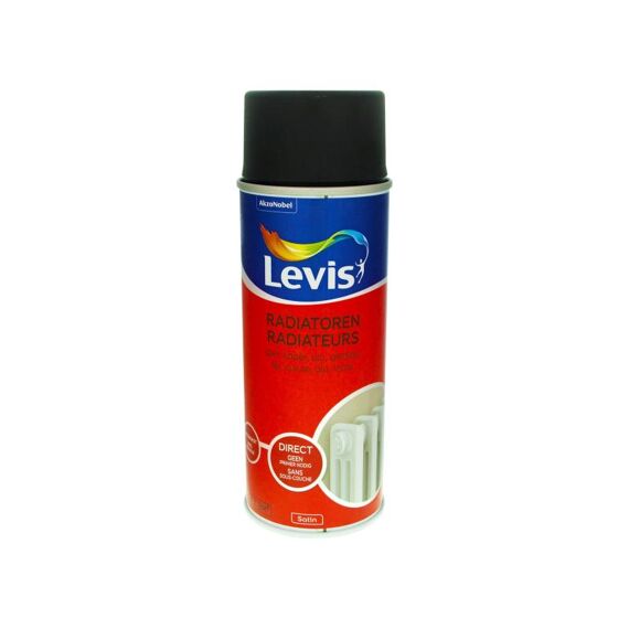 Levis Opfrisverf  Radiatoren Satin Black Touch 0.4 L