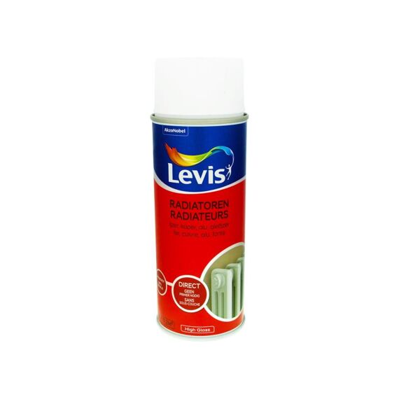 Levis Opfrisverf  Radiatoren High Gloss White Touch 0.4 L