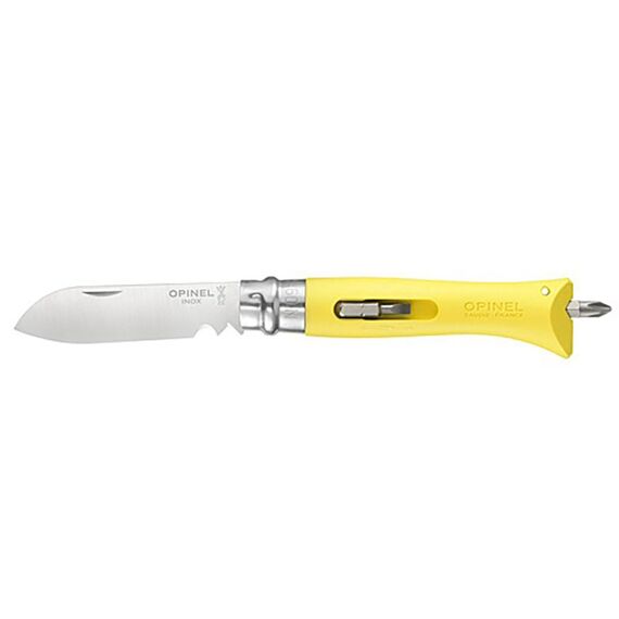 Opinel Zakmes Diy Rvs/Geel Viroblc + 2 Bits Doos