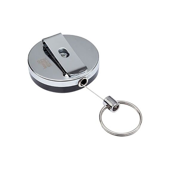 Homeij Sleutelhaspel Keyhld Chroom/Zwart Snoer Clip Bls