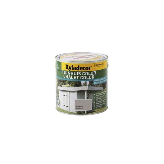 Xyladecor Tuinhuis Color Mistral Grijs 2,5L