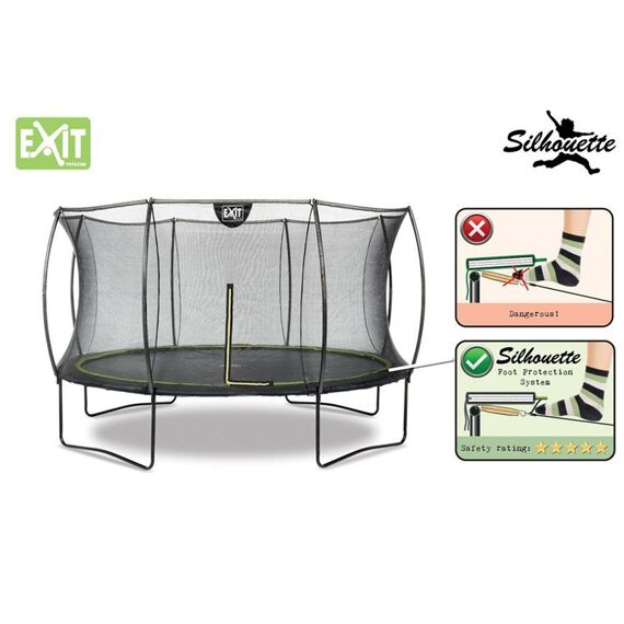 EXIT Silhouette Trampoline Met Veiligheidsnet 14Ft 427Cm