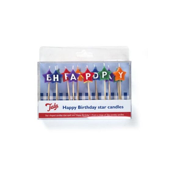 Ta Happy Birthday Star Candles