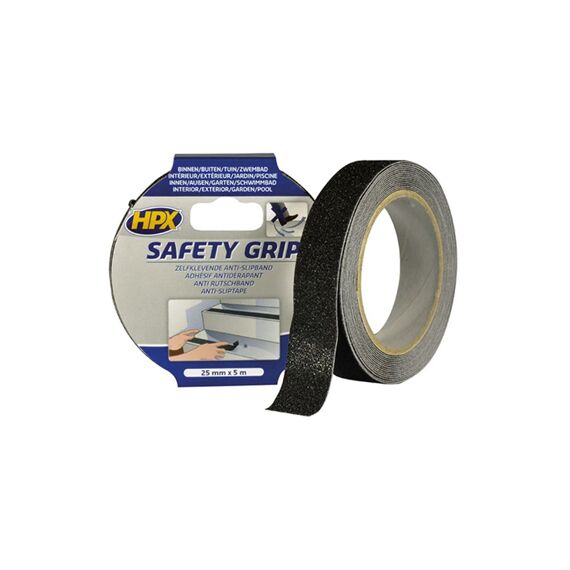 Hpx Safety Grip-Zwart 25Mm*5M