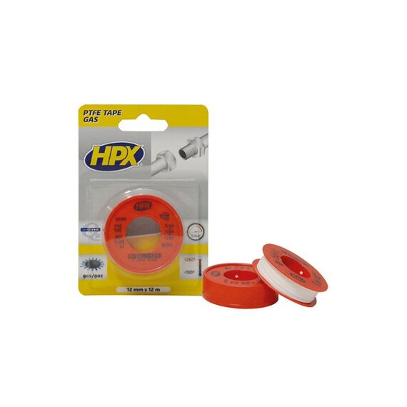 Hpx Ptfe Gasafdichtingstape Blister Wit 12