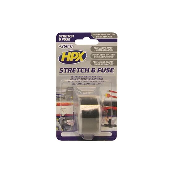 Hpx Stretch&Fuse Zwart 25Mmx3M