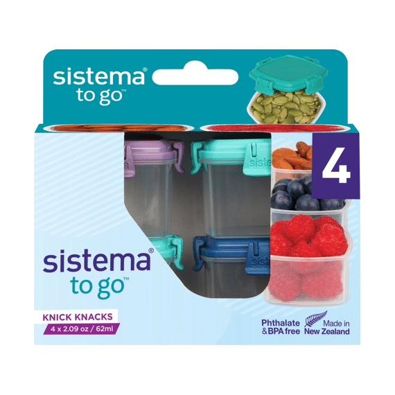 Sistema To Go Voorraaddoosjes Mini 62ml Set/4