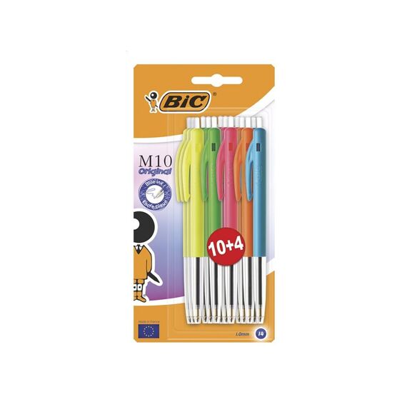 Bic M10 Balpen Ultracolors 10+4 Gratis