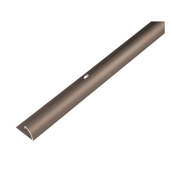 Afsluitprofiel Aluminium Brons Geanodiseerd 24,5x13,5/1m