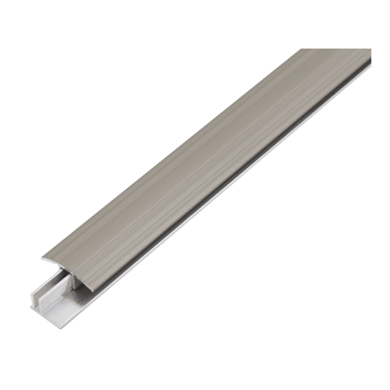 Overgangsprofiel Duo Aluminium Inox Look 34/1m