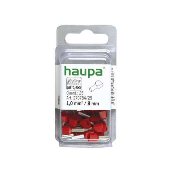 Huls 2X1,00 / 8,0Mm Rood