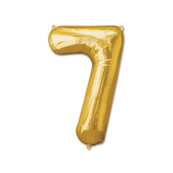 Folie Ballon 7 Goud 100 Cm