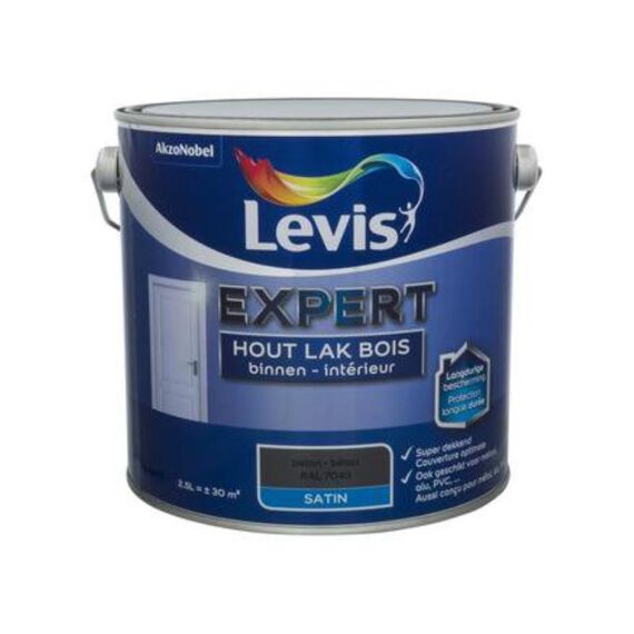 Levis Expert Houtlak Binnen Sat 2,5L Beton