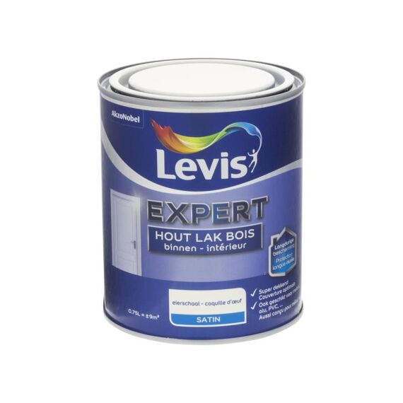 Levis Expert Houtlak Binnen Sat 0,75L Eiersch.