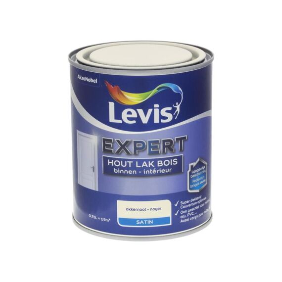 Levis Expert Houtlak Binnen Sat 0,75L Okkern.