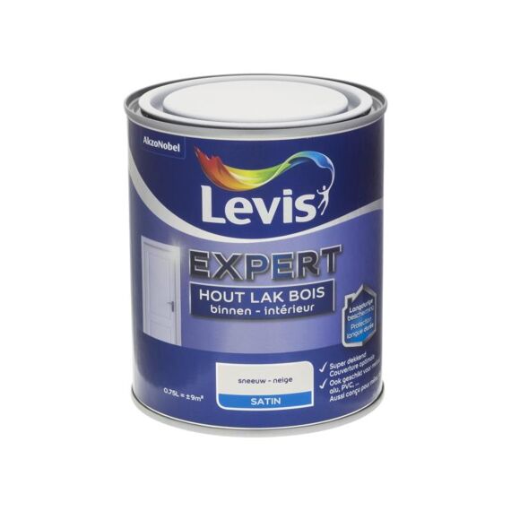 Levis Expert Houtlak Binnen Sat 0,75L Sneeuw