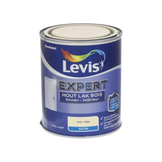 Levis Expert Houtlak Binnen Sat 0,75L Kurk