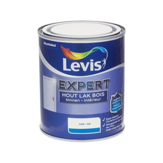 Levis Expert Houtlak Binnen Sat 0,25L Melk