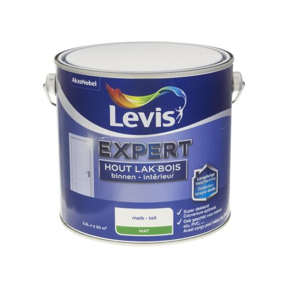 Levis Expert Houtlak Binnen Mat 2,5L Melk