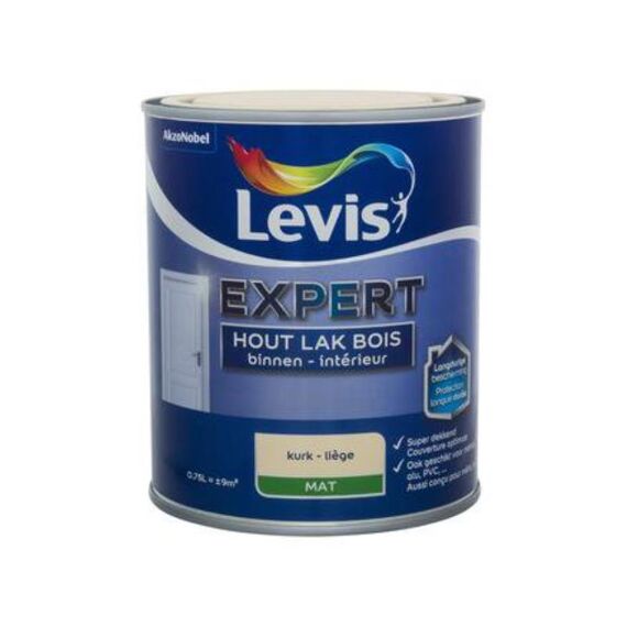 Levis Expert Houtlak Binnen Mat 0,75L Kurk